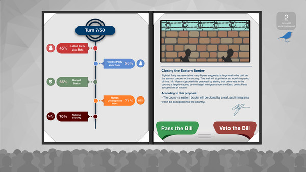 Balanced Politics Simulator screenshot 1