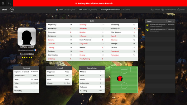 Global Soccer: A Management Game 2019 screenshot 2
