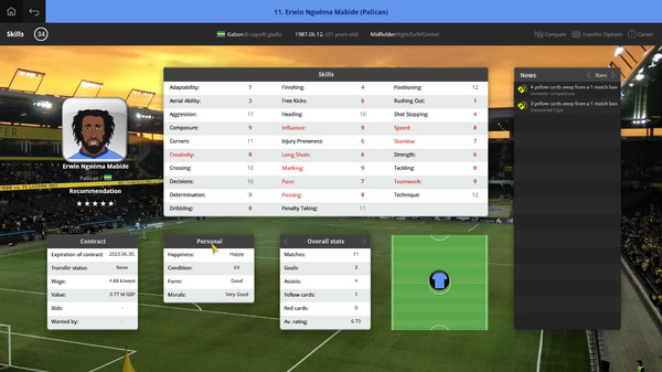 Global Soccer: A Management Game 2019 screenshot 12