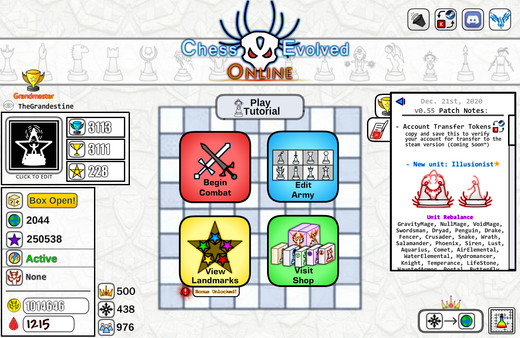 Chess Evolved Online screenshot 1