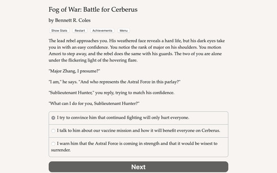 Fog of War: The Battle for Cerberus screenshot 2