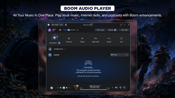 Boom 3D Windows: Experience 3D surround sound in games screenshot 6