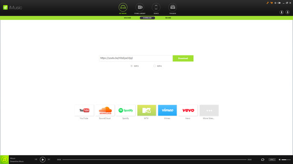 Aimersoft iMusic screenshot 1