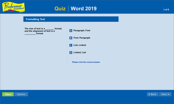 Professor Teaches Word 2019 screenshot 3