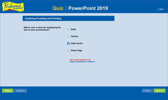 Professor Teaches PowerPoint 2019 screenshot 3