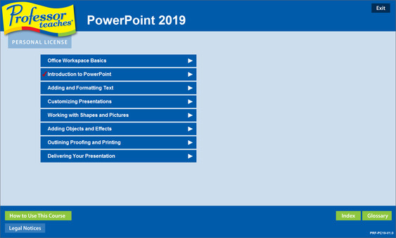 Professor Teaches PowerPoint 2019 screenshot 1