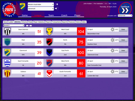 Australian Football Coach 2020 screenshot 3