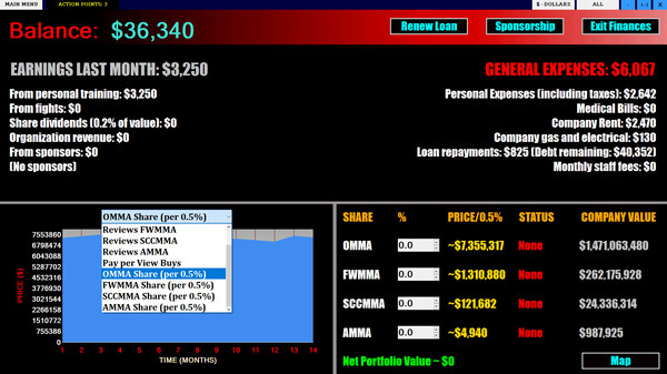 MMA Executive screenshot 2