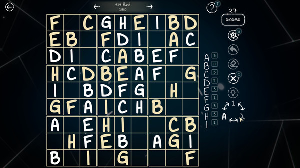 Sudoku 9x16x25 screenshot 10