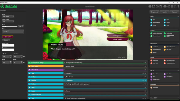 Reebyte : Visual Novel and Interactive App Maker screenshot 2