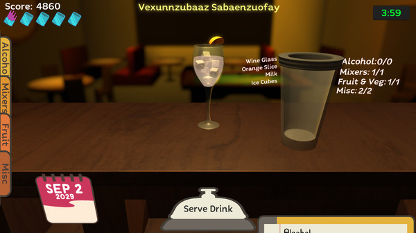 Uh Oh Bartender screenshot 1