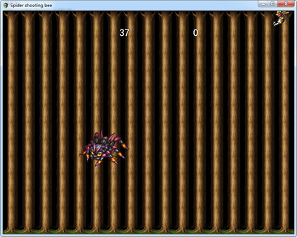 Spider shooting bee screenshot 5