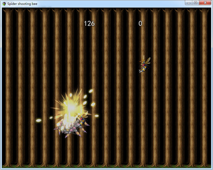 Spider shooting bee screenshot 4