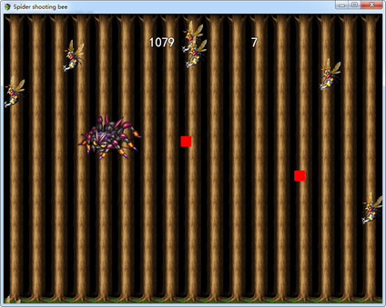 Spider shooting bee screenshot 3