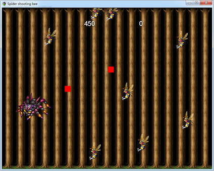 Spider shooting bee screenshot 6