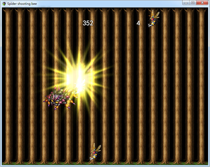 Spider shooting bee screenshot 2