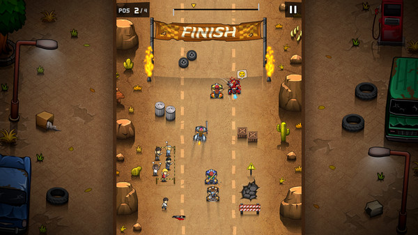 Rude Racers: 2D Combat Racing screenshot 2