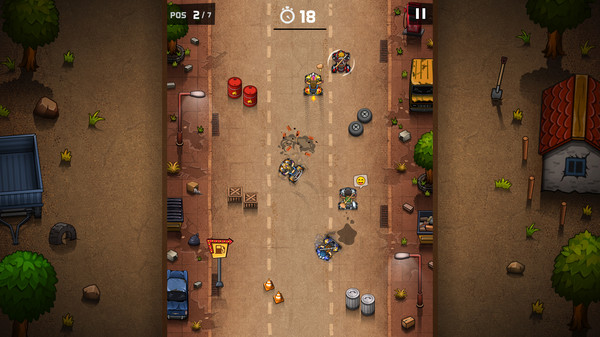 Rude Racers: 2D Combat Racing screenshot 3