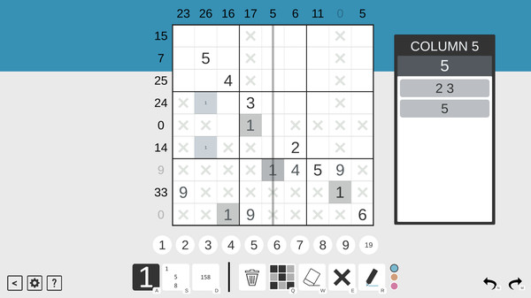 Sandwich Sudoku screenshot 2