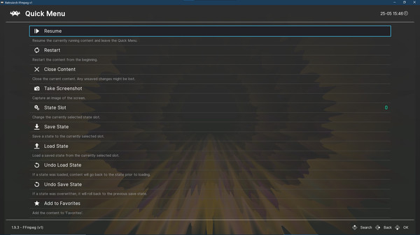 RetroArch screenshot 3
