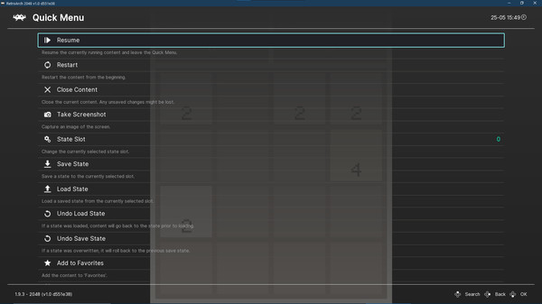 RetroArch screenshot 2