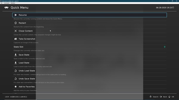 RetroArch screenshot 4