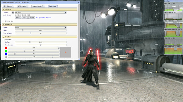 Game Dashboard screenshot 1