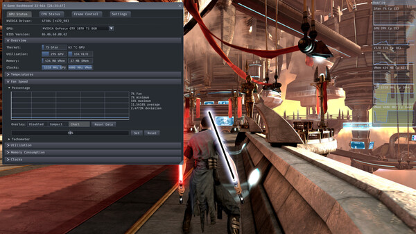 Game Dashboard screenshot 2
