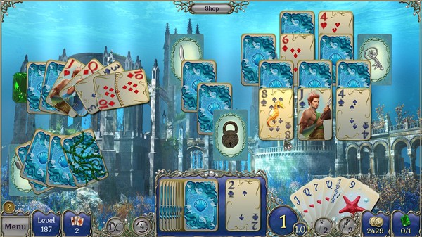 Jewel Match Atlantis Solitaire - Collector's Edition screenshot 2