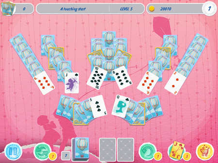 Solitaire Match 2 Cards. Valentine's Day screenshot 1