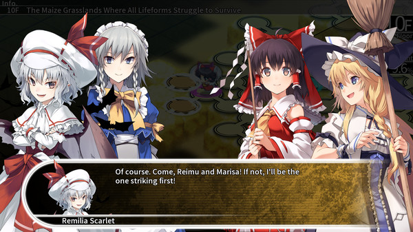 LABYRINTH OF TOUHOU - GENSOKYO AND THE HEAVEN-PIERCING TREE screenshot 1