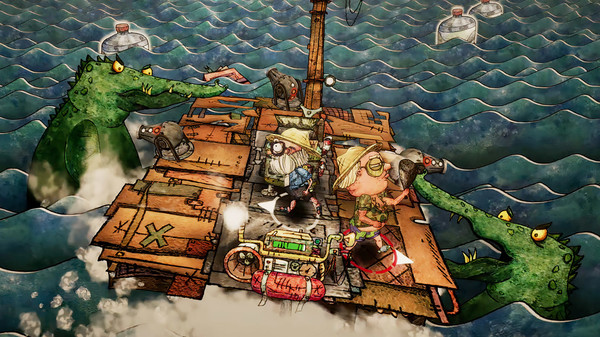 Trash Sailors: Co-Op Trash Raft Simulator screenshot 1