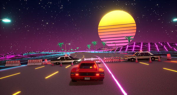 Cyber OutRun screenshot 1