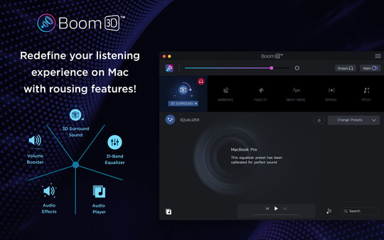Boom 3D Mac: Volume Booster, Equalizer and 3D surround sound in games screenshot 6