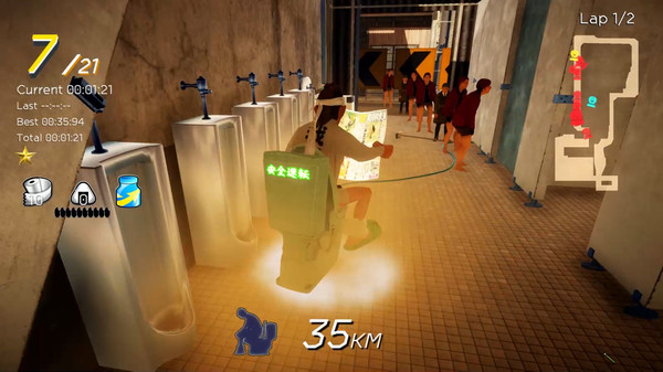 Gekisou! Benza Race -Toilet Shooting Star- screenshot 3