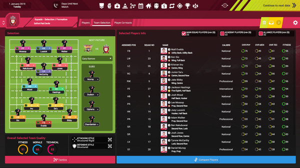 Rugby League Team Manager 3 screenshot 2