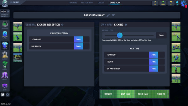 Blackout Rugby Manager screenshot 8
