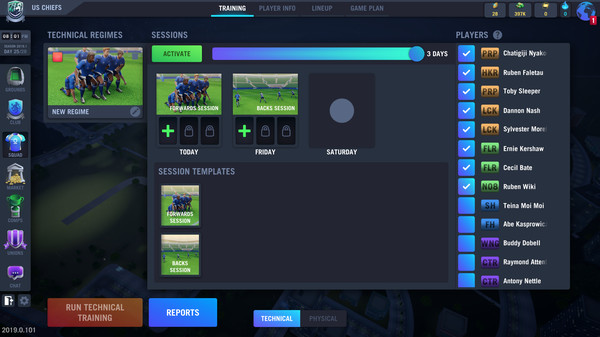 Blackout Rugby Manager screenshot 9