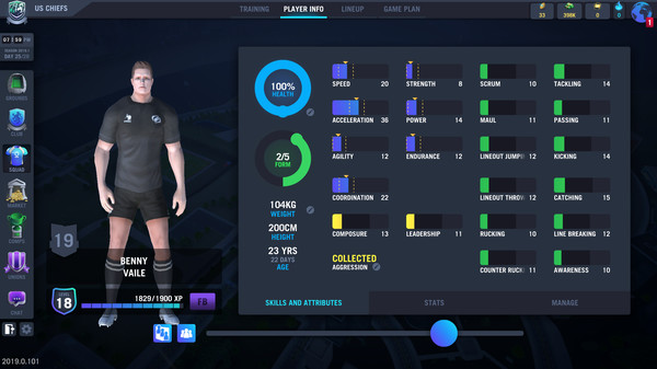 Blackout Rugby Manager screenshot 6