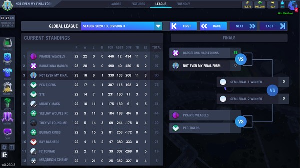 Blackout Rugby Manager screenshot 11