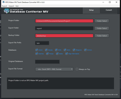 RPG Maker MV Tools - Database ConVerter MV screenshot 3