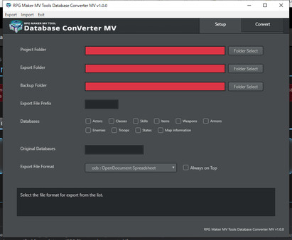 RPG Maker MV Tools - Database ConVerter MV screenshot 1