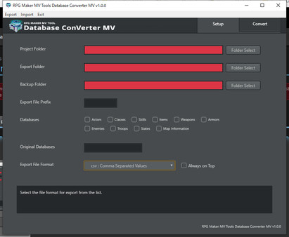 RPG Maker MV Tools - Database ConVerter MV screenshot 2