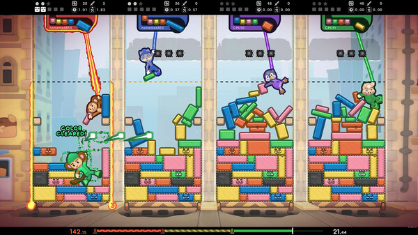 TopplePOP: Bungee Blockbusters screenshot 1