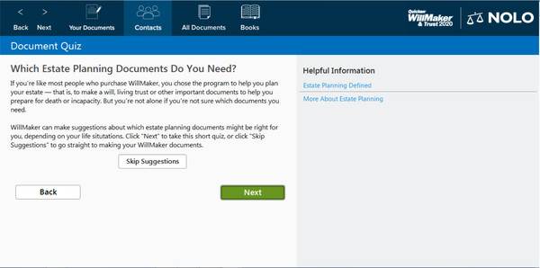 Quicken WillMaker & Trust 2020 screenshot 4