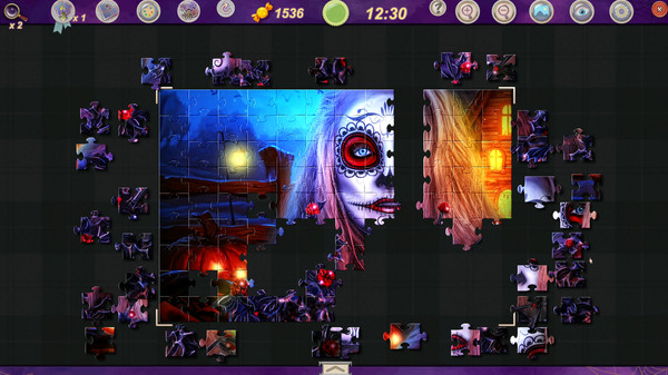 Sweet Holiday Jigsaws: Halloween Night screenshot 3