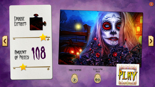 Sweet Holiday Jigsaws: Halloween Night screenshot 1