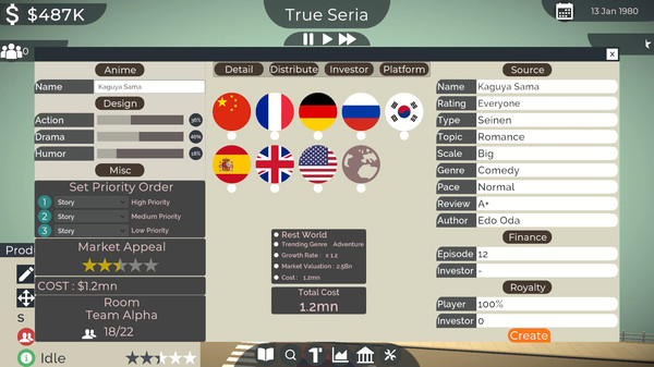 Anime Studio Tycoon screenshot 5