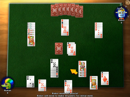 Classic Card Game Canasta screenshot 1