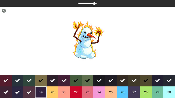 RETRO-PIXEL COLOR PALETTE: Color by Number screenshot 1